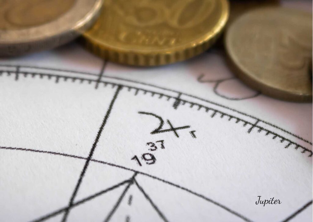 Birth chart showing Jupiter in retrograde